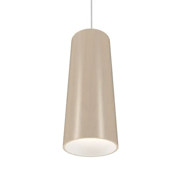 Conical One Light Pendant in Organic Cappuccino