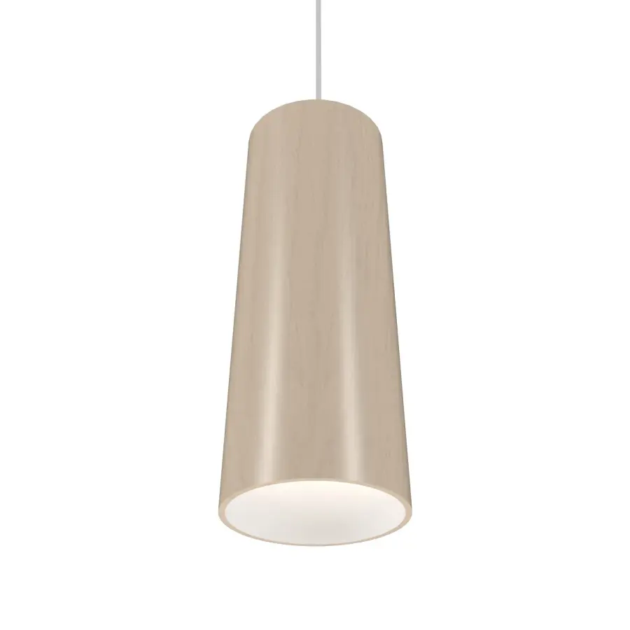 Conical One Light Pendant in Organic Cappuccino