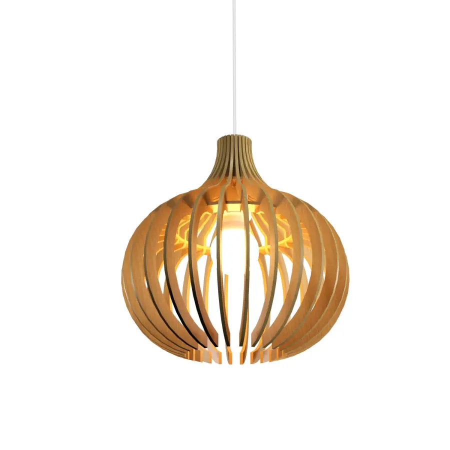 Stecche di Legno Organic Gold Pendant Light