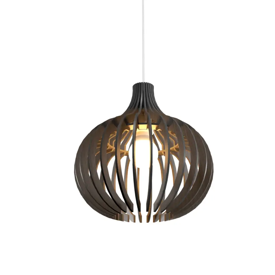 Stecche di Legno Organic Grey Pendant