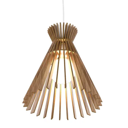 Stecche di Legno One Light Pendant in American Walnut