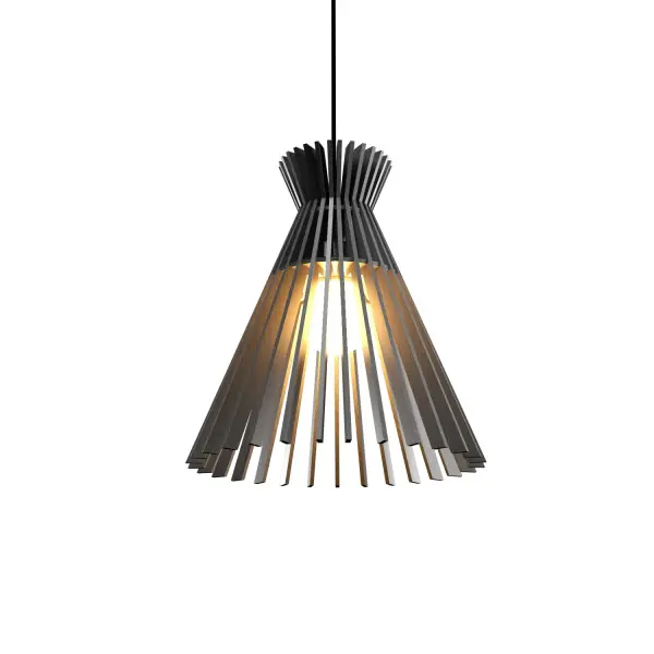 Stecche di Legno Organic Grey Pendant Light
