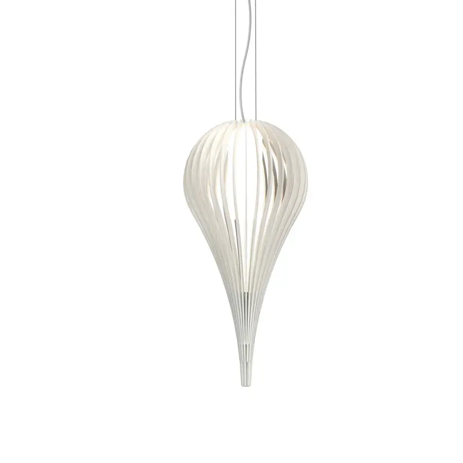 Cappadocia One Light Pendant in Organic White