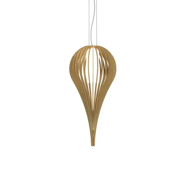 Cappadocia One Light Pendant in Organic Gold