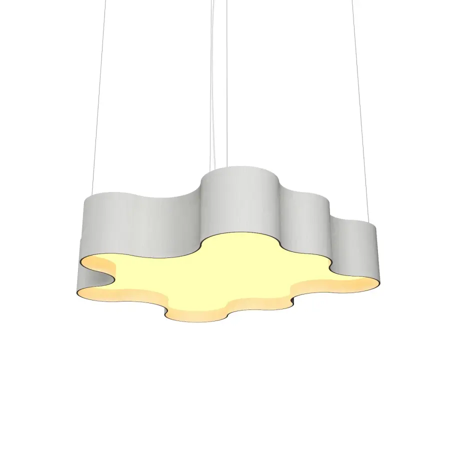 Organic LED Pendant in Organic White