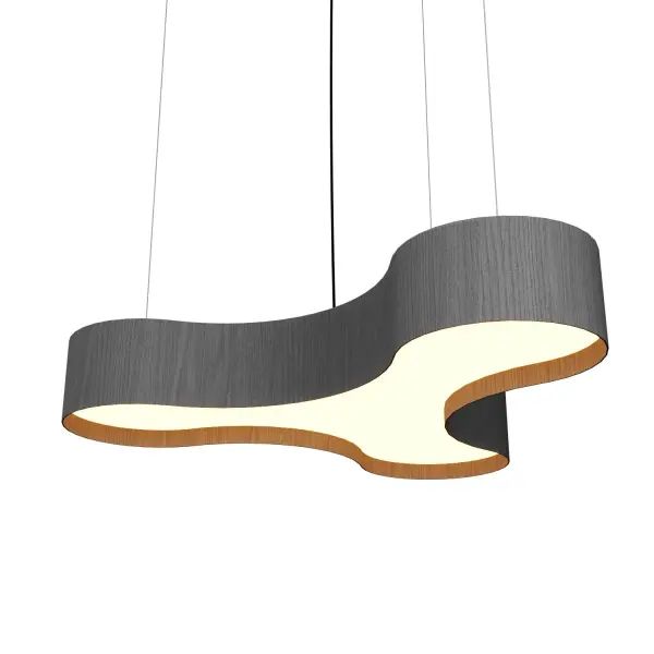 Organic LED Pendant in Organic Grey