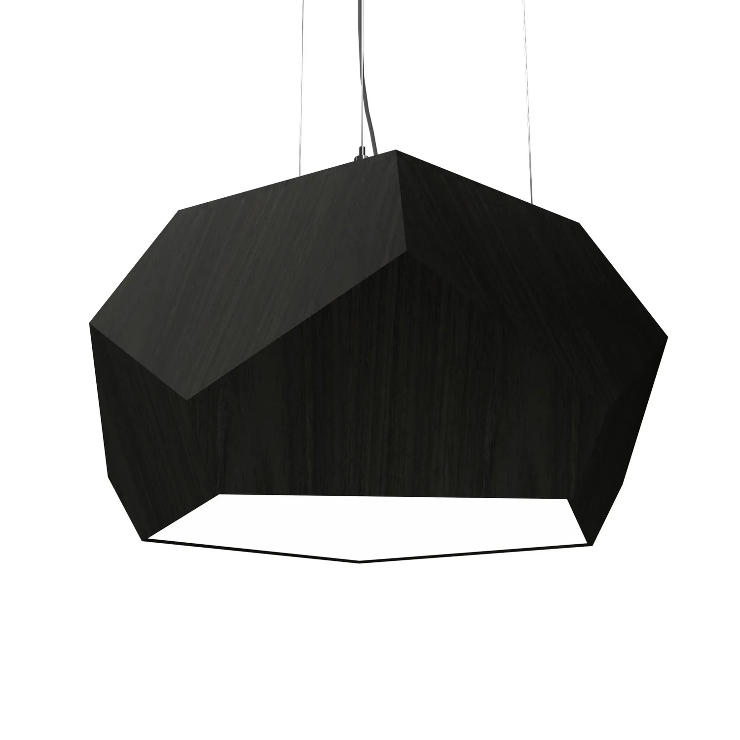 Facet LED Pendant in Charcoal