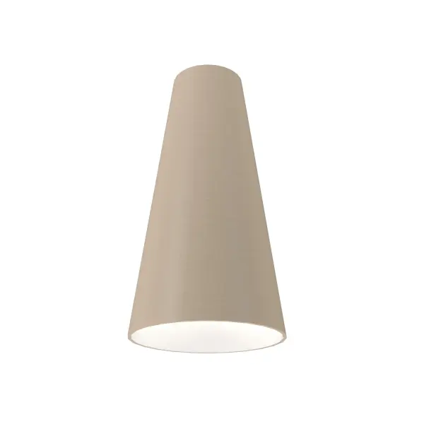 Conical One Light Pendant in Organic Cappuccino
