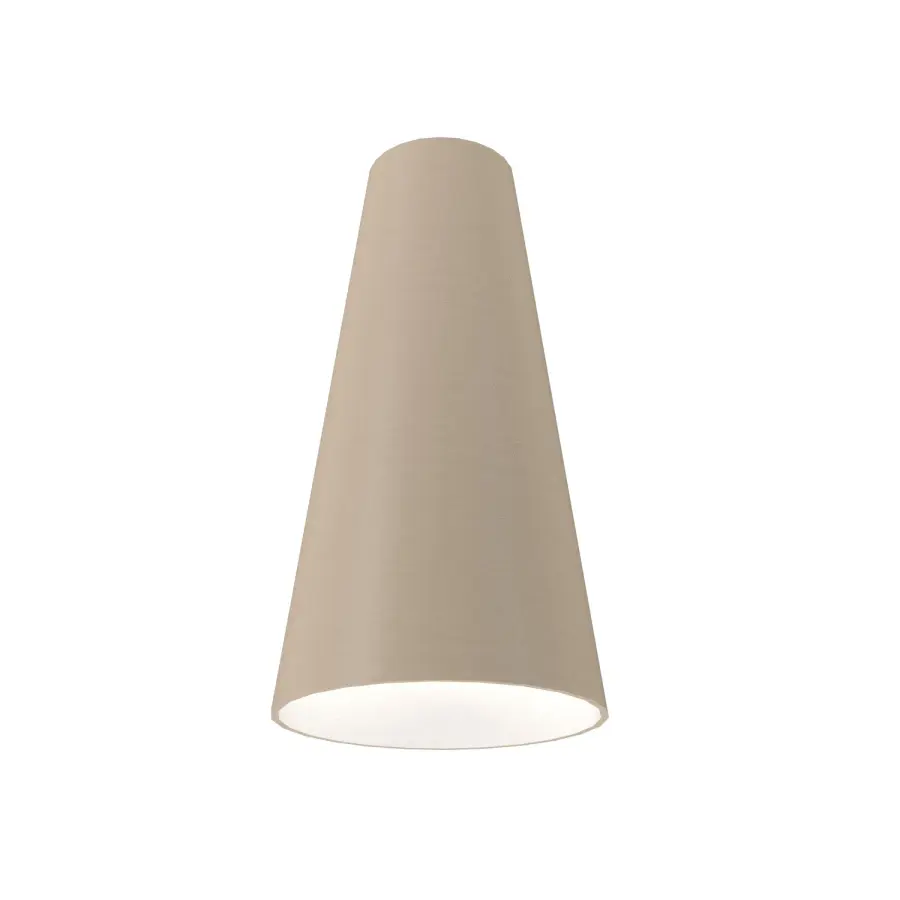 Conical One Light Pendant in Organic Cappuccino