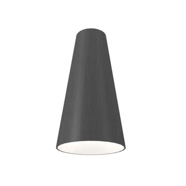 This compact pendant features a clean conical silhouette in a sophisticated organic grey finish. Perfect for task lighting or creating visual interest in smaller spaces with its contemporary minimalist design.