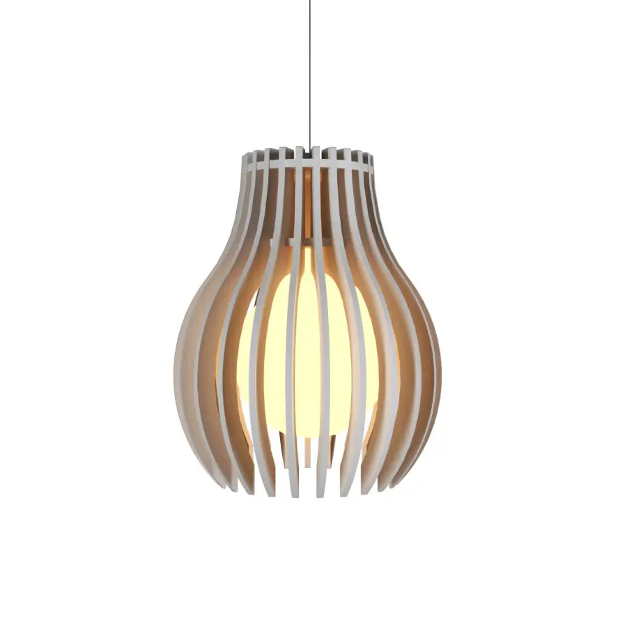 Stecche di Legno One Light Pendant in Organic Cappuccino