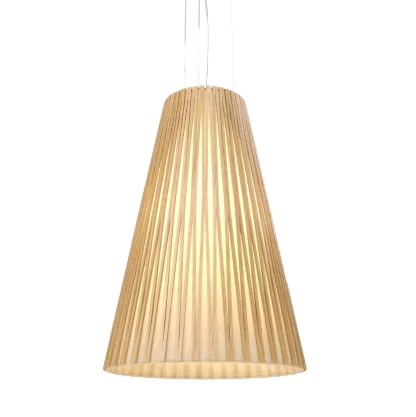 Living Hinges One Light Pendant in Louro Freijo