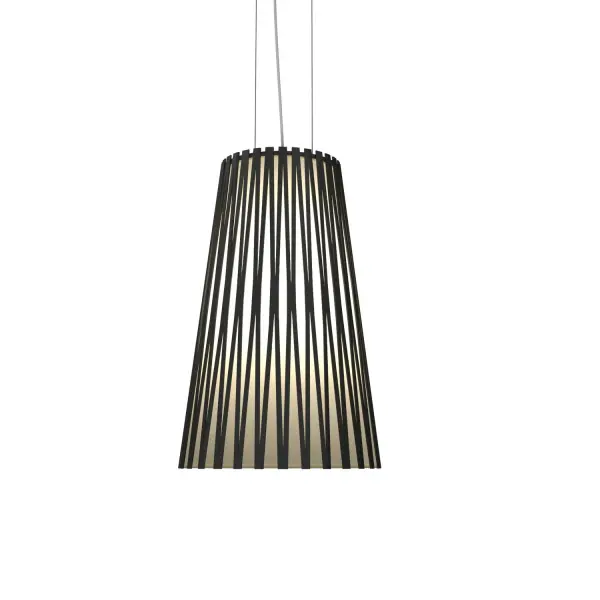 The Living Hinges pendant brings dynamic visual interest through its articulated design in sophisticated Organic Black. At 23.62" height, it creates a striking focal point while maintaining versatility across residential and commercial spaces.