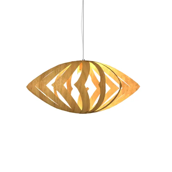 Wooden decorative luminaire with contemporary, timeless design in natural wood veneer or Italian lacquer finish. Proudly made in Brazil, combining high-end technology and the irreplaceable manual finishing. Collection: Clean Designer: Studio Accord Finish: Louro Freijo Width: 33.46" Height: 7.87" Length: 78.74" Weight: 7.34 lb Wire: 118" Number of Bulbs: 1 Maximum Wattage: 25.00 W Bulb Type: A19 Bulb Base: E26 Light Source: LED Delivered Lumens: 11550.00 lm CRI: 90 Voltage: 120.00 V Material: Wood veneer, MDF Country of Origin: Brazil Safety Listing: UL Safety Rating: Damp Connection: Hard Wired LED Manufacturer Warranty: 5 Years Spec Sheet Instructions