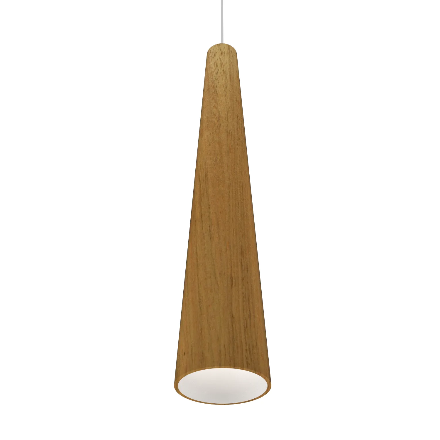 Conical One Light Pendant in Louro Freijo