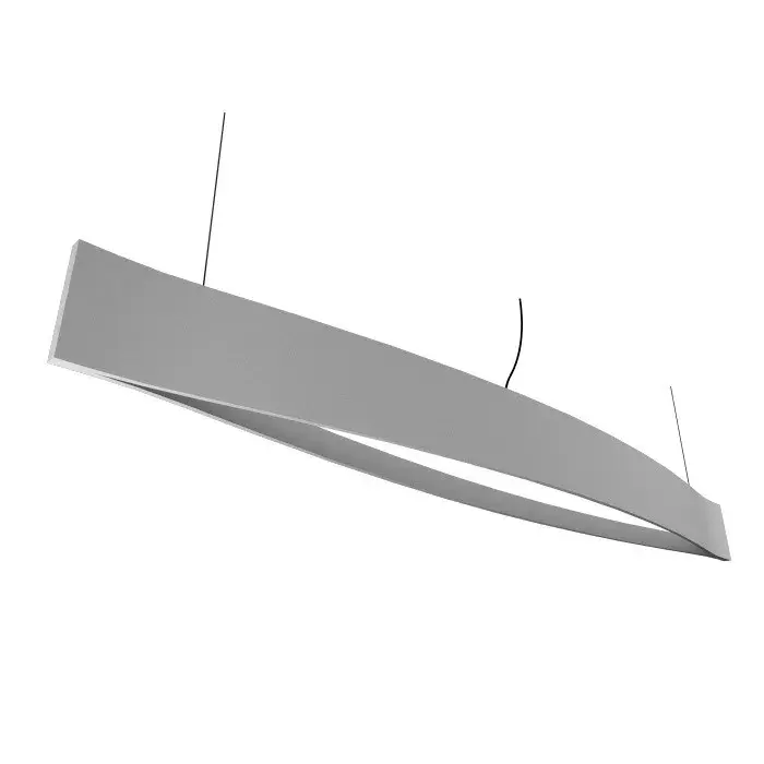 Clean LED Pendant in Organic White