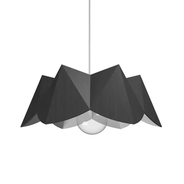 Physalis One Light Pendant in Organic Grey