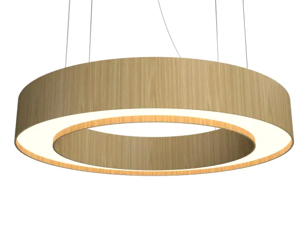 Wooden decorative luminaire with contemporary, timeless design in natural wood veneer or Italian lacquer finish. Proudly made in Brazil, combining high-end technology and the irreplaceable manual finishing. Collection: Cylindrical Designer: Studio Accord Finish: Sand Width: 7.87" Height: 7.09" Length: 59.06" Weight: 11.90 lb Wire: 118" Maximum Wattage: 56.00 W Light Source: LED Light Output: 3850.00 lm Delivered Lumens: 2200.00 lm Color Temperature: 3000 K CRI: 90 Rated Average Life: 50,000 Voltage: 120.00 V Material: Wood veneer, MDF Country of Origin: Brazil Safety Listing: UL Safety Rating: Damp Connection: Hard Wired LED Manufacturer Warranty: 5 Years