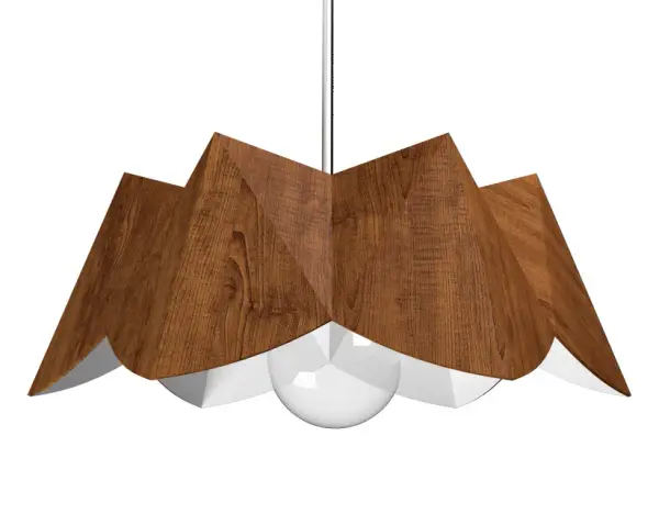 Wooden decorative luminaire with contemporary, timeless design in natural wood veneer or Italian lacquer finish. Proudly made in Brazil, combining high-end technology and the irreplaceable manual finishing. Collection: Physalis Designer: Studio Accord Finish: Imbuia Width: 8.07" Height: 6.69" Length: 62.99" Weight: 7.72 lb Wire: 118" Number of Bulbs: 1 Maximum Wattage: 25.00 W Bulb Type: A19 Bulb Base: E26 Light Source: LED Delivered Lumens: 2831.00 lm CRI: 90 Voltage: 120.00 V Material: Wood veneer, MDF Country of Origin: Brazil Safety Listing: UL Safety Rating: Damp Connection: Hard Wired LED Manufacturer Warranty: 5 Years Spec Sheet Instructions
