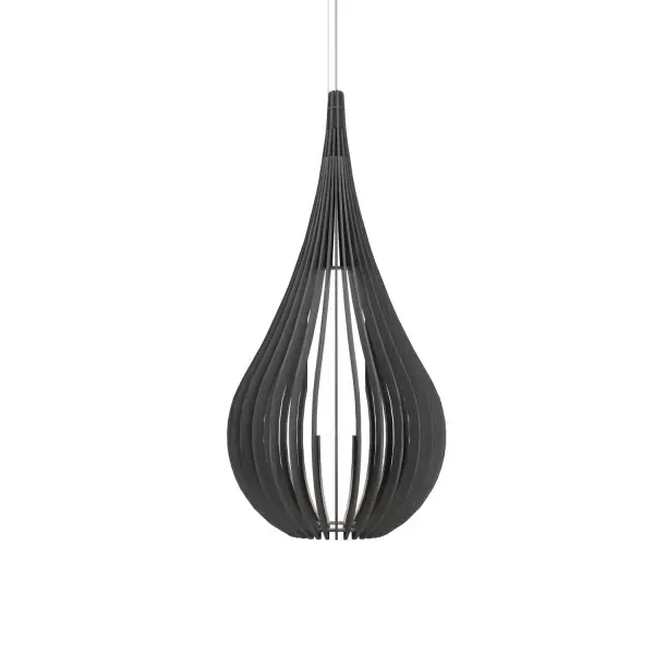 Cappadocia One Light Pendant in Organic Grey