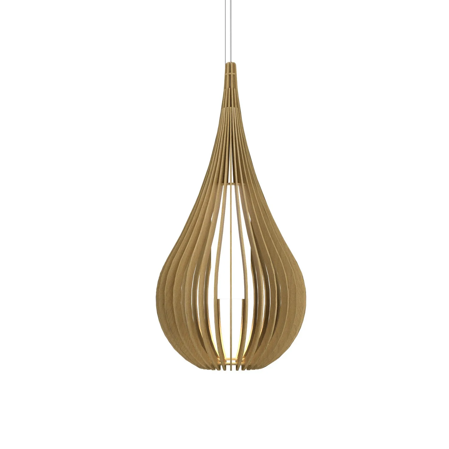Cappadocia One Light Pendant in Organic Gold