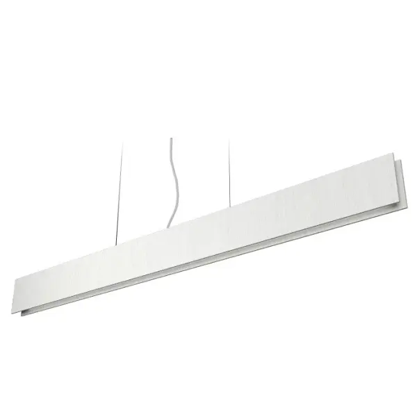Clean LED Pendant in Organic White
