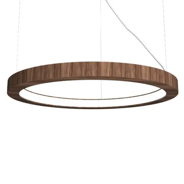 Wooden decorative luminaire with contemporary, timeless design in natural wood veneer or Italian lacquer finish. Proudly made in Brazil, combining high-end technology and the irreplaceable manual finishing. Collection: Frame Designer: Studio Accord: Bruno Diego Felippe Finish: American Walnut Width: 31.50" Height: 1.18" Weight: 3.42 lb Wire: 118" Maximum Wattage: 25.30 W Bulb Type: LED Bulb Base: Integrated Light Source: LED Light Output: 1483.00 lm Delivered Lumens: 1685.00 lm Color Temperature: 3000 K CRI: 90 Rated Average Life: 50,000 Voltage: 120.00 V Material: Wood veneer, MDF Country of Origin: Brazil Safety Listing: UL Safety Rating: Damp Connection: Hard Wired LED Manufacturer Warranty: 5 Years Spec Sheet Instructions
