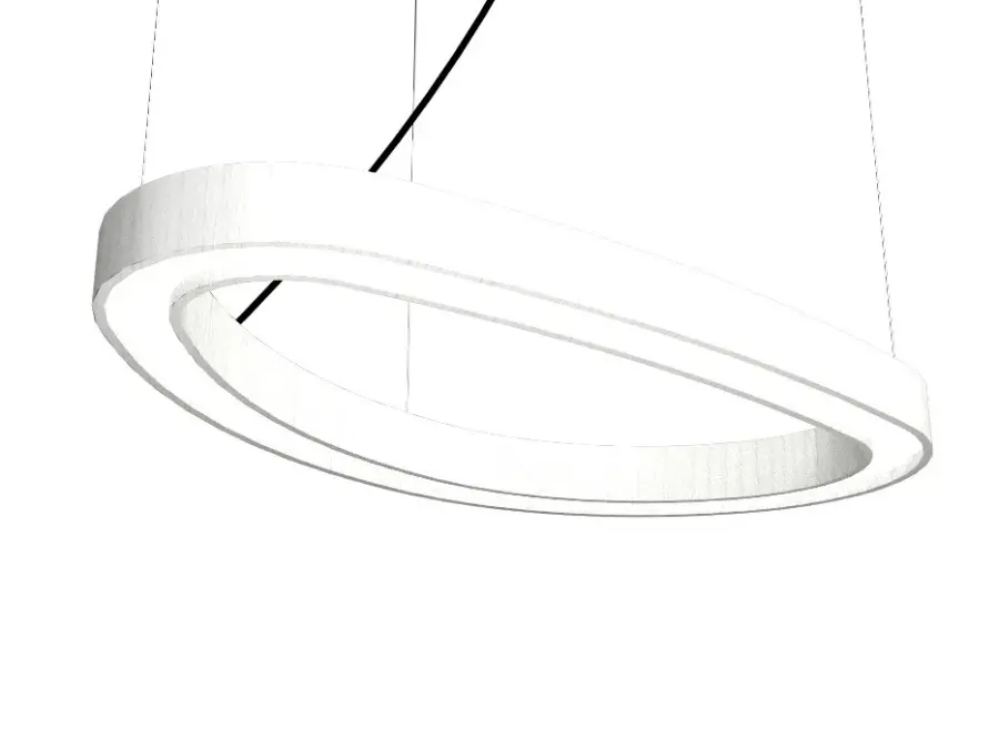 Organic LED Pendant in Organic White