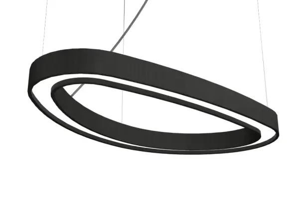 Wooden decorative luminaire with contemporary, timeless design in natural wood veneer or Italian lacquer finish. Proudly made in Brazil, combining high-end technology and the irreplaceable manual finishing. Collection: Organic Designer: Studio Accord: Bruno Diego Felippe Finish: Charcoal Width: 29.72" Height: 1.97" Length: 55.12" Weight: 10.22 lb Wire: 118" Maximum Wattage: 27.60 W Light Source: LED Light Output: 984.00 lm Delivered Lumens: 1353.00 lm Color Temperature: 3000 K CRI: 90 Rated Average Life: 50,000 Voltage: 120.00 V Material: Wood veneer, MDF Country of Origin: Brazil Safety Listing: UL Safety Rating: Damp Connection: Hard Wired LED Manufacturer Warranty: 5 Years