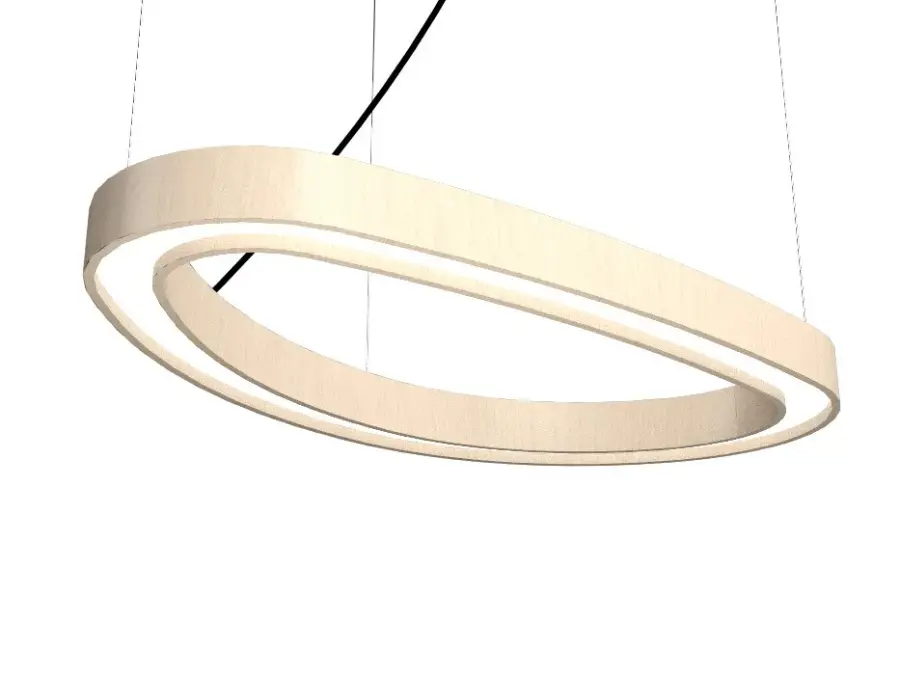 Organic LED Pendant in Organic Cappuccino