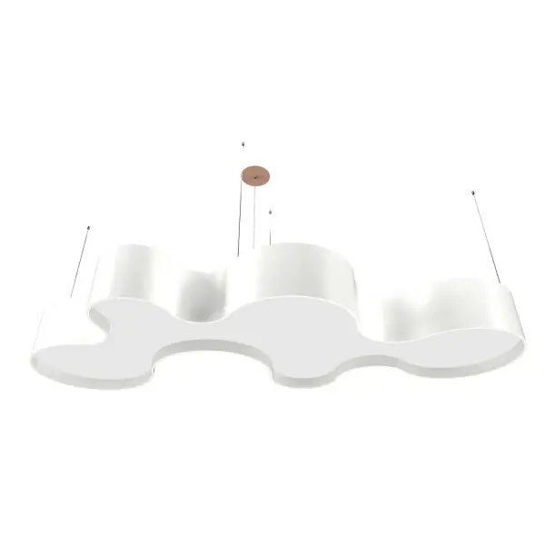 Organic LED Pendant in Organic White