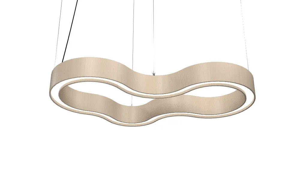Organic LED Pendant in Organic Cappuccino