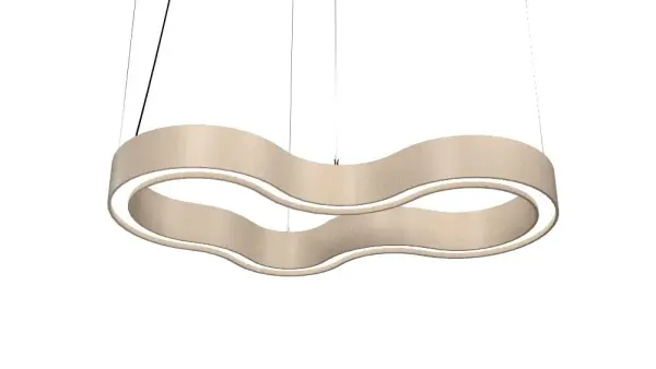 Organic LED Pendant in Organic Cappuccino