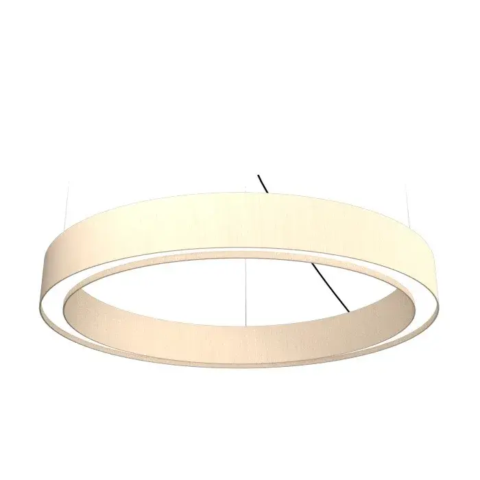 Cylindrical LED Pendant in Organic Cappuccino