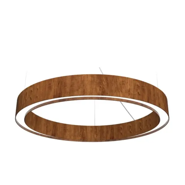 Wooden decorative luminaire with contemporary, timeless design in natural wood veneer or Italian lacquer finish. Proudly made in Brazil, combining high-end technology and the irreplaceable manual finishing. Collection: Cylindrical Designer: Studio Accord: Bruno Diego Felippe Finish: Imbuia Width: 35.43" Height: 4.72" Weight: 9.02 lb Wire: 118" Maximum Wattage: 32.30 W Bulb Type: LED Bulb Base: Integrated Light Source: LED Light Output: 1148.00 lm Delivered Lumens: 1287.00 lm Color Temperature: 3000 K CRI: 90 Rated Average Life: 50,000 Voltage: 120.00 V Material: Wood veneer, MDF Country of Origin: Brazil Safety Listing: UL Safety Rating: Damp Connection: Hard Wired LED Manufacturer Warranty: 5 Years Spec Sheet Instructions