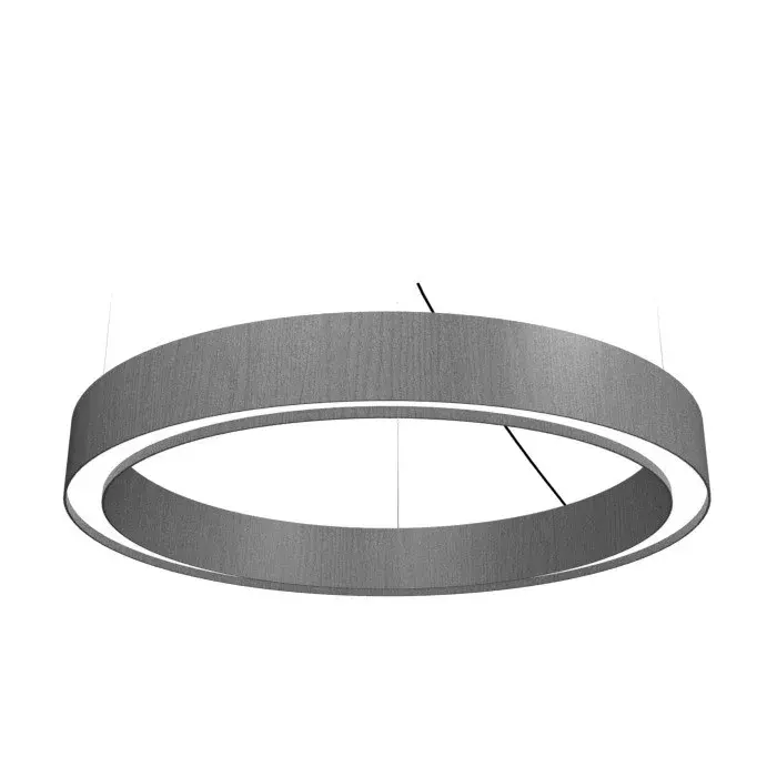 Cylindrical LED Pendant in Organic Grey