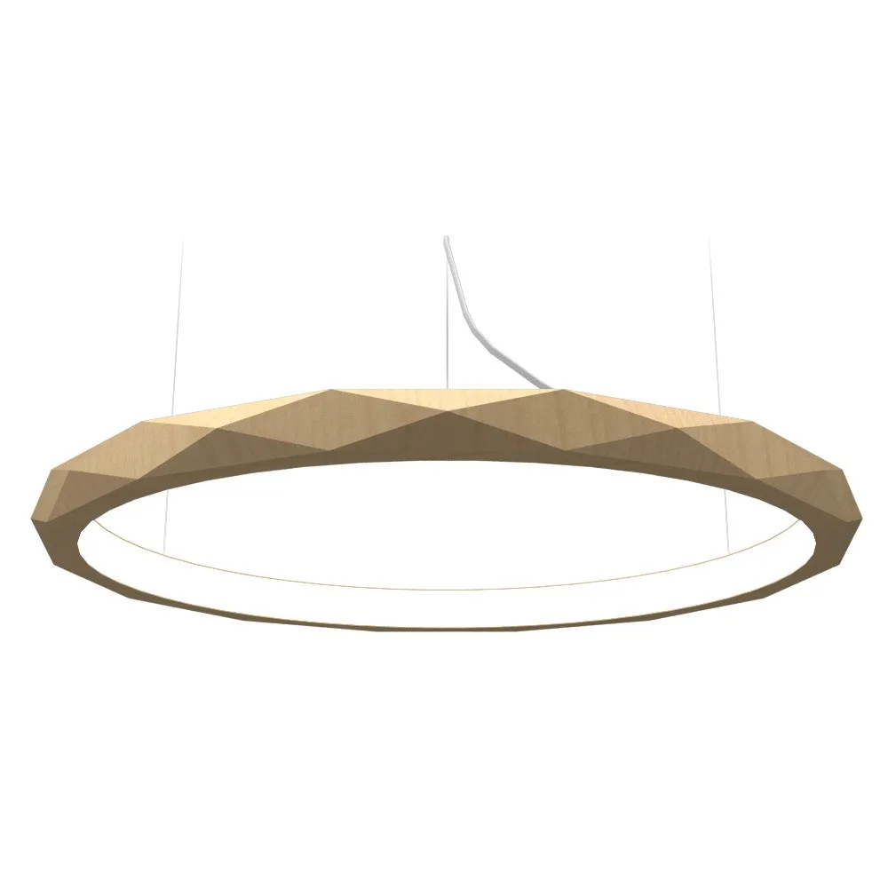 Facet LED Pendant in Maple