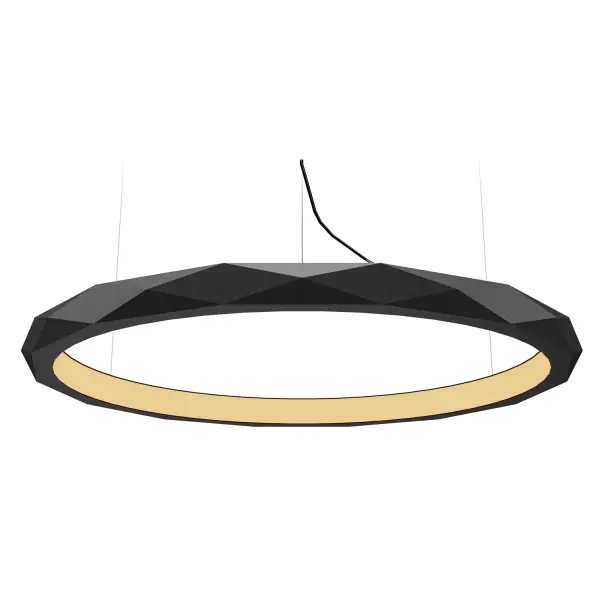 The Facet LED Pendant offers energy-efficient integrated LED lighting in a compact 2.37-inch profile. Its organic grey finish brings contemporary sophistication to smaller spaces and accent lighting applications.