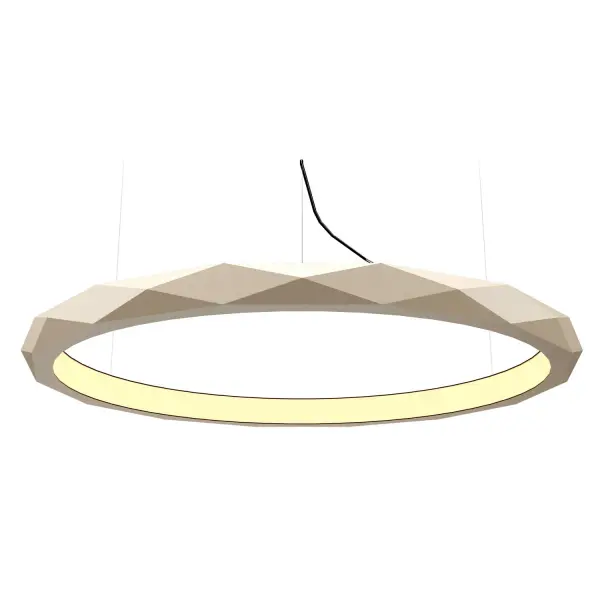 The Facet LED Pendant delivers energy-efficient integrated lighting in a petite 4.73-inch profile. Its organic cappuccino finish adds warmth and texture to intimate spaces without overwhelming smaller rooms.