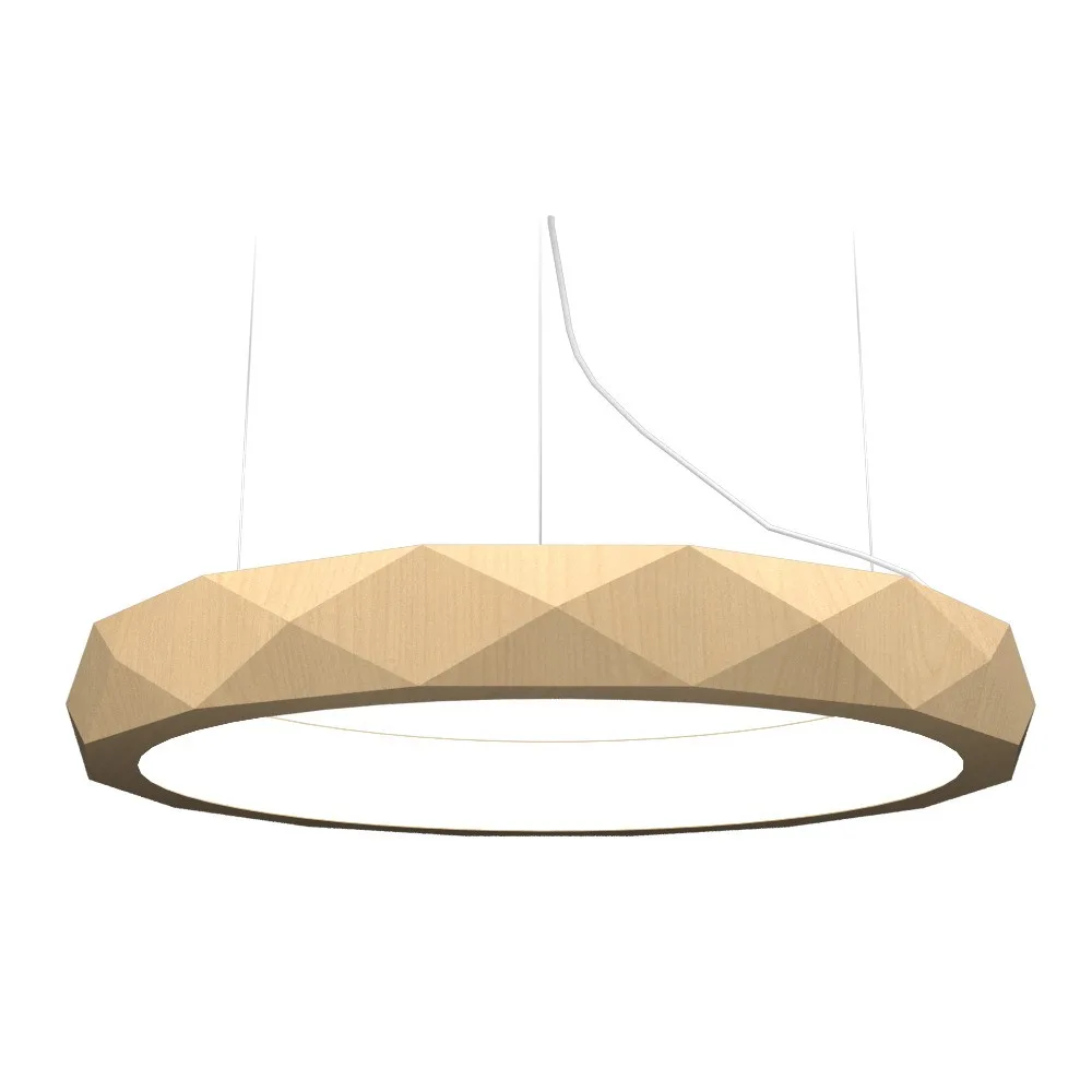 Facet LED Pendant in Maple