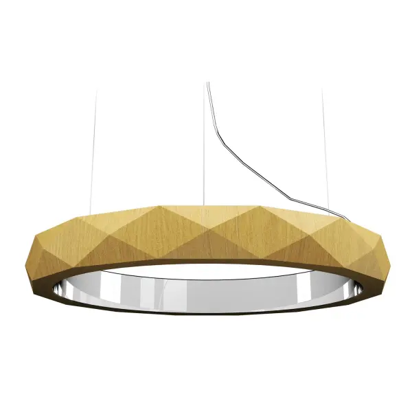 The Facet LED Pendant offers integrated LED lighting in a petite 4.73-inch profile with an organic gold finish. Perfect for accent lighting in smaller spaces or clustered installations.