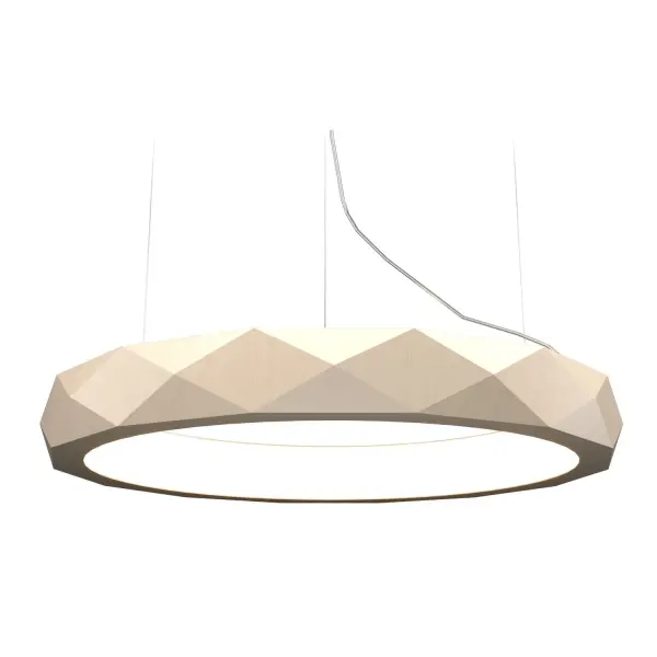 Facet LED Pendant in Organic Cappuccino