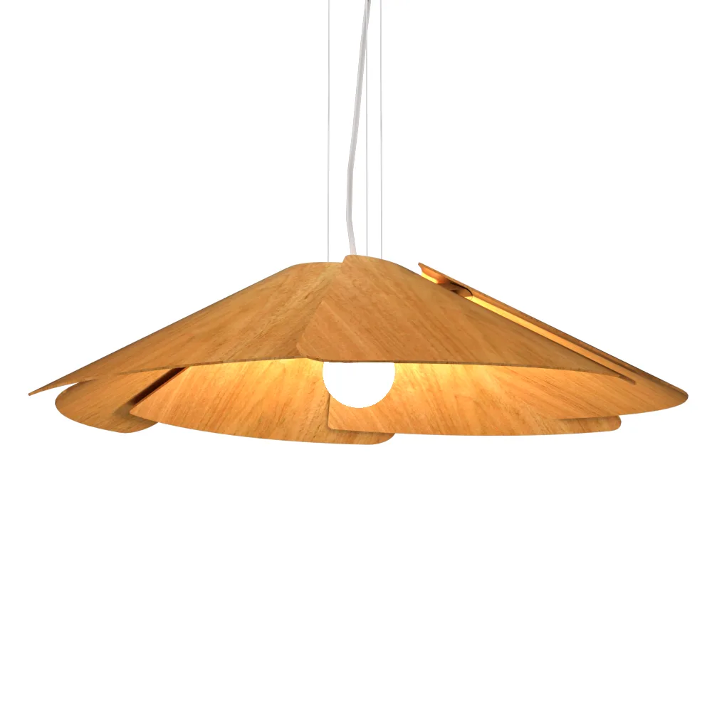 Fuchsia One Light Pendant in Louro Freijo