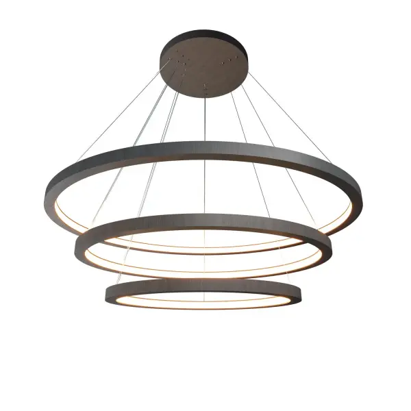 The Frame LED Pendant offers contemporary design with energy-efficient integrated LED technology. Its compact profile and organic grey finish make it ideal for modern spaces requiring focused task lighting.