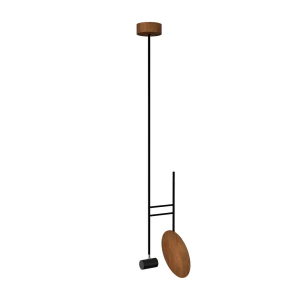 Wooden decorative luminaire with contemporary, timeless design in natural wood veneer or Italian lacquer finish. Proudly made in Brazil, combining high-end technology and the irreplaceable manual finishing. Collection: Dot Designer: Studio Accord: Bruno Diego Felippe Finish: Imbuia Width: 11.42" Height: 60.04" Length: 11.81" Weight: 15.98 lb Wire: 118" Number of Bulbs: 4 Maximum Wattage: 8.00 W Bulb Type: MR16 Bulb Base: GU10 Light Source: LED CRI: 90 Voltage: 120.00 V Material: Wood veneer, MDF, Metal Country of Origin: Brazil Safety Listing: UL Safety Rating: Damp Connection: Hard Wired LED Manufacturer Warranty: 5 Years Spec Sheet Instructions