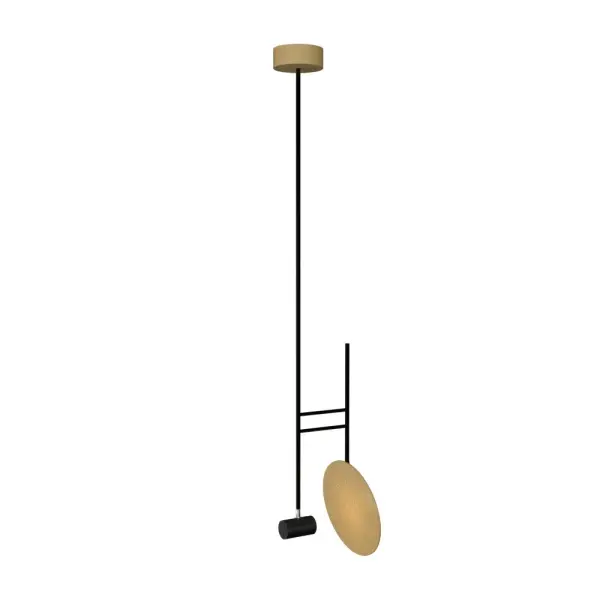 Dot Four Light Pendant in Organic Gold