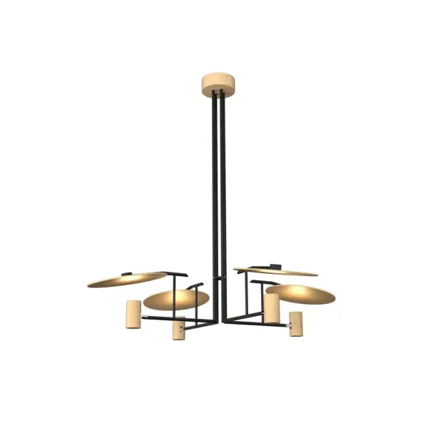 Wooden decorative luminaire with contemporary, timeless design in natural wood veneer or Italian lacquer finish. Proudly made in Brazil, combining high-end technology and the irreplaceable manual finishing. Collection: Dot Designer: Studio Accord: Bruno Diego Felippe Finish: Maple Width: 42.91" Height: 42.52" Length: 42.91" Weight: 17.09 lb Wire: 118" Number of Bulbs: 4 Maximum Wattage: 8.00 W Bulb Type: MR16 Bulb Base: GU10 Light Source: LED CRI: 90 Voltage: 120.00 V Material: Wood veneer, MDF, Metal Country of Origin: Brazil Safety Listing: UL Safety Rating: Damp Connection: Hard Wired LED Manufacturer Warranty: 5 Years Spec Sheet Instructions