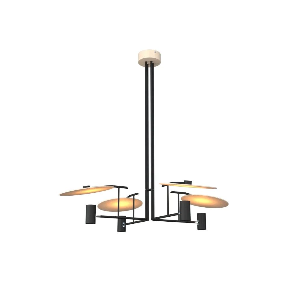 Dot Four Light Pendant in Organic Cappuccino