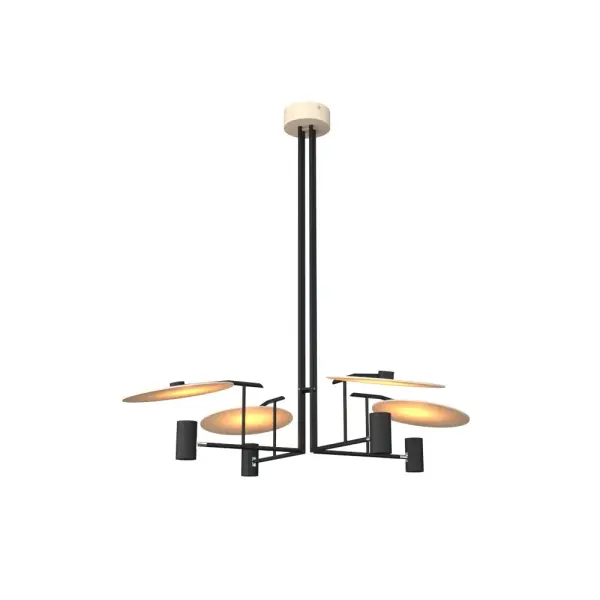 Dot Four Light Pendant in Organic Cappuccino