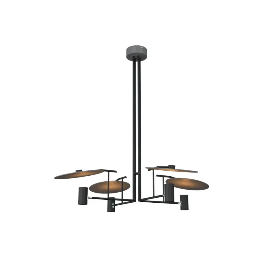 Dot Four Light Pendant in Organic Grey